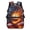 American Flag Fire Baseball, variant on Blue Ice Cream School Backpack for Teenagers Boys Girls Kids Bookbag High School Bag Baseball Book Bag for Primary School Preppy Middle School Backpack