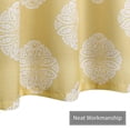 thumbnail image 6 of Shower Curtains, Decorative Medallion Damask Print 200GSM Fabric Shower Curtains with Reinforced Buttonholes for Bathroom,Yellow,72"x72", 6 of 7
