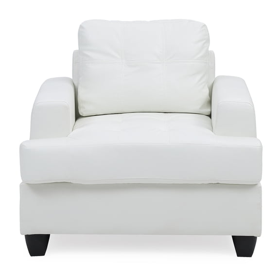 Sandridge White Upholstered Accent Chair