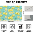 thumbnail image 4 of Yello Lemon Fruit Placemats Set of 4, Blue Floor Washable Dining Mat, Rectangle Linen 12 x 18in Non Slip Place Mat for Kitchen Dining Party Decoration, 4 of 6