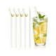 thumbnail image 1 of Uxcell 4 Pcs Popotes de Vidrio Reutilizables, Popote de Vidrio de 7.87" Resistente a Roturas, Popotes Lindos y Transparentes para Whisky, Café, Jugo, Refrescos y Té, Morado, 1 of 6