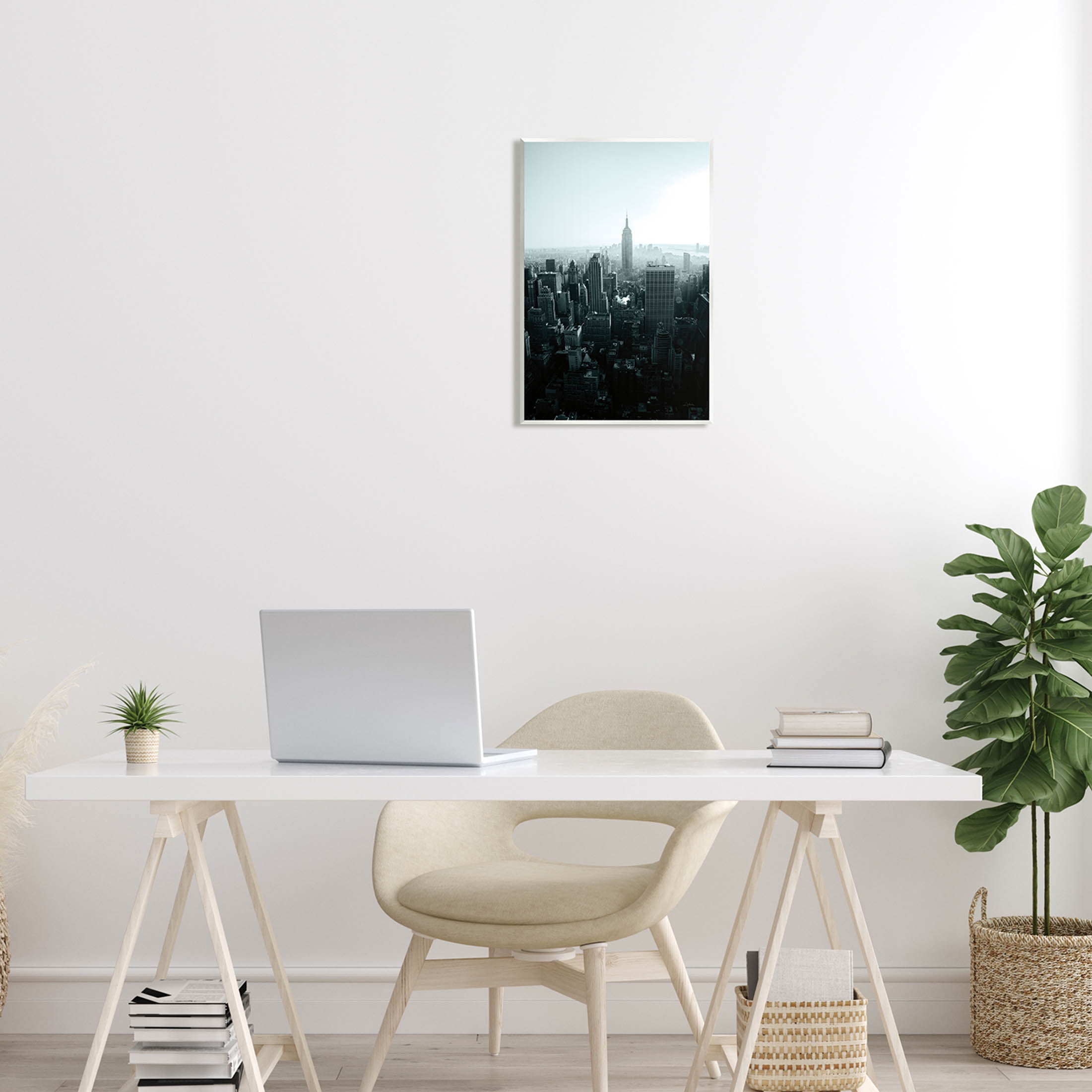 Stupell Industries Aerial City View Urban Skyscraper Photograph Unframed Art Print Wall Art, Design by Aledanda