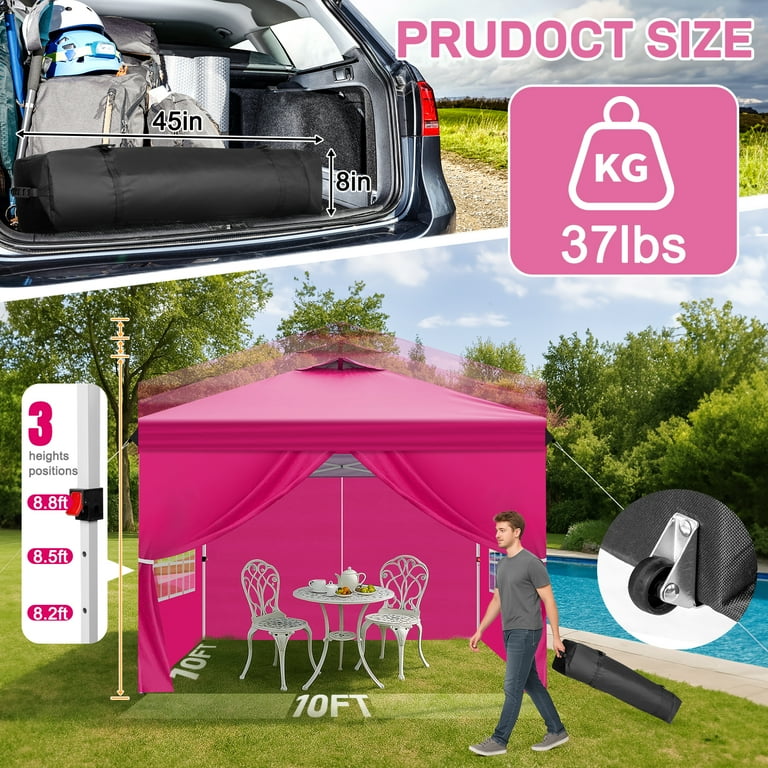 Zimtown 10' x 10' Ez Up Pop Up Canopy Tent Instant Sun Shelter