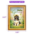 thumbnail image 5 of Newfoundland Hello Spring Time Flower Floral Nature Acrylic Plaque with Wood Photo Frame Box Newfie Dog Lover Gifts Light Box - 02031, 5 of 5