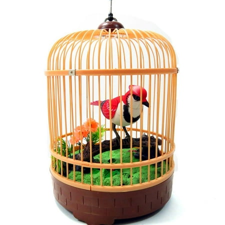 Singing & Chirping Bird in Cage - Realistic Sounds & Movements