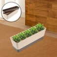 thumbnail image 4 of Windowsill Flower Pot Window Box Planter Rectangular Planter Box with Saucer Small Plant Container for Succulents Patio Balcony Use, 4 of 5