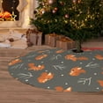 thumbnail image 6 of Sikiie cute fall fox leaf 30-48 inches {designName} Print Christmas Tree Skirt Snowman Xmas Tree Skirt with Edge Christmas Decorations for Holiday Party-30", 6 of 7