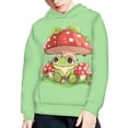 thumbnail image 3 of DISNIMO Mushroom Frog Hoodies for Girls 6-7 Cute Hoodie Pullover for Kids Boys Sweatshirt with Hoodie Long Sleeve Hooded Sweatshirts with Pockets Children Streetwear Hoodie Graphic Clothes, 3 of 7