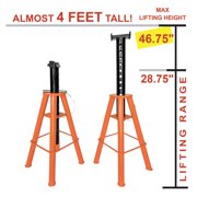 Black Bull 10 Ton High Height Jack Stand (2pk)