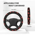 thumbnail image 5 of 14.5-15 Inch Anime Red Cloud Naturo Akatsuki Steering Wheel Cover for Soft Manga Ninja Steering Wheel Protector Car Styling B, 5 of 6