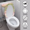 thumbnail image 4 of HELLHERO Polyester Toilet Dust Cover Set & Dustproof Toilet Seat Cover & Universal for Modern Bathrooms Adjustable, Easter Bunnies and Eggs, 4 of 8