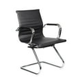 thumbnail image 1 of Scranton & Co Modern Visitor Chrome Chair in Black, 1 of 5