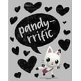 thumbnail image 2 of Girl's DreamWorks: Gabby's Dollhouse Pandy-rrific Hearts Graphic Tee Athletic Heather X Small, 2 of 5