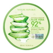 Nature Republic New Soothing Moisture Aloe Vera Gel 92 Percent Korean Cosmetics, 10.56 Fluid Ounce