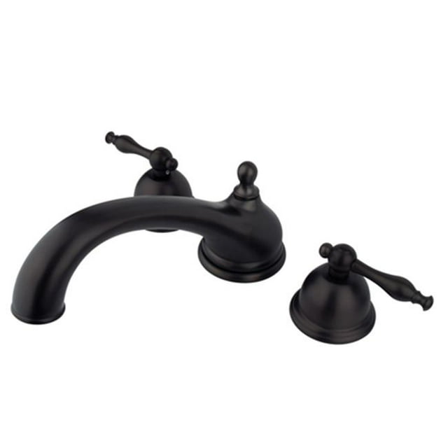 Kingston Brass KS3355NL 8 Inch -18 Inch Widespread Roman Tub Filler - Oil Rubbed Bronze