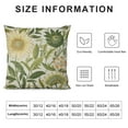 thumbnail image 5 of MLJA  Decorative Throw Pillows Cases Cushion Cover for Sofa Couch Bed,Sunflower Pattern,,Green Cream, 5 of 5
