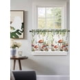 thumbnail image 3 of Mushrooms Tier Curtains 36 Inch Length,Sheer Curtains for Bedroom Living Room Window Spring Flowers Leaves Butterflies Botanical Small Half Window Kitchen Curtains & Drapes 27.5"x36" 2 Panels, 3 of 6