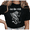 Black-1, variant on Women's Vintage "Eat The Rich" Tiger Casual T Shirt Retro Sage Green Print Anti-Capitalist Short Sleeve Round Neck Top Black S-5XL