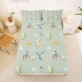 thumbnail image 5 of Homewish Kawaii Dragon Queen Sheets,Magical Animal Queen Sheet Sets,Rainbow Decor,4-Piece,1 Flat Sheet, 1 Fitted Sheet and 2 Pillowcases, 5 of 6