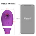 thumbnail image 4 of XBONP 2 in 1 Sucking Licking Vibrators Double Stimulation Massagers Sex Toy for Women Purple, 4 of 6