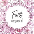thumbnail image 2 of Kimberly, Allen 12x12 White Modern Wood Framed Museum Art Print Titled - Faith Conquers, 2 of 4