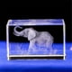 thumbnail image 1 of Regalos de elefante BOOFIRE arte de cristal grabado 3D, 1 of 2