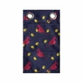 thumbnail image 1 of Abstract Art Hanging Pocket Organizer, Illustration of Cardinal Birds on Garland Wire Celebration Freedom Wings, Printed Polyester Storage Bag with Pockets, 9" x 16", Indigo Vermilion, 1 of 2