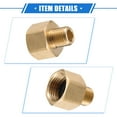 thumbnail image 5 of Unique Bargains Pressure Washer Connector Fitting G1/2" to M14x1.5 Male and Female Hose Adapter Accessories Brass, 5 of 6