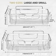 thumbnail image 2 of YOHOM Bathroom Shelves Shower Caddy Shower Basket Shampoo Shower Gel Holder Bathroom Organizer Storage Adhesive Kitchen Rack Wall with Hooks for Razor and Sponge Stainless Steel No Drilling, 2 of 6
