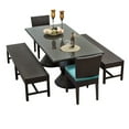 thumbnail image 3 of Sol 72 Outdoor Stratford 5 Piece Dining Set with Cushions, 3 of 7