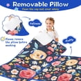 thumbnail image 3 of Pioneer Flower Floral Print Pattern Toddler Nap Mats for Kids Preschool,Sleeping Mat Bag or Kids,Toddler Sleeping Bag,Toddler Nap Mat or Daycare, 3 of 6