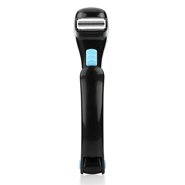 Afeitadora de Pelo Eléctrica de Espalda, Herramienta de Eliminación de Vello Trimmer de Pelo de Mango Largo Plegable Inalámbrico de DIY, Afeitadora eléctrica para el Cabello cabello en Higoodz Belleza saludable