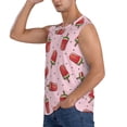 thumbnail image 3 of Haiem Men's Watermelon Ice Cream Print Tank Tops Summer Sleeveless Cut Off Workout T-Shirts Fitness Vest Athletic Undershirts-Medium, 3 of 8