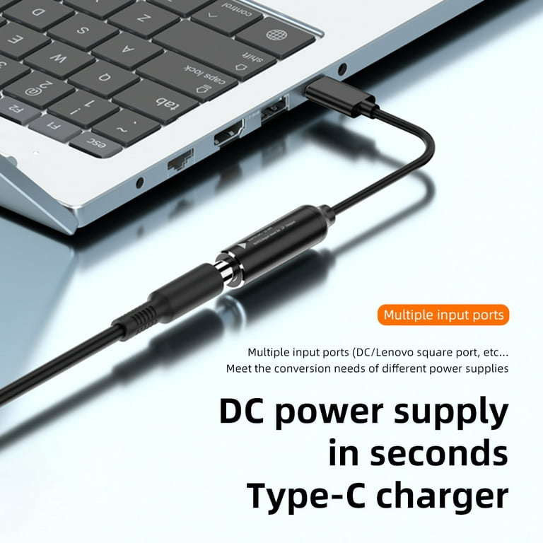 DC/Square Female To Type-C Male Power Adapter Connector for Mobile  Phone/Tablet 