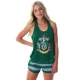 thumbnail image 6 of Harry Potter Women's Hogwarts House Crest 2 PC Tank Top Shorts Pajama Set - Gryffindor Slytherin Hufflepuff Ravenclaw, 6 of 6
