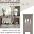 thumbnail image 5 of Console Table, Entryway Table with Storage Drawers and Bottom Shelf, Classic Accent Sofa Table, Console Tables with Solid Wood Frame and Legs for Entryway Bed Room Living Room Apartment,Gray Wash, 5 of 9