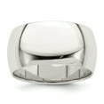 thumbnail image 1 of Bague Alliance Classique en Argent Sterling 925 10 mm Demi-Ronde Taille 13,5, 1 of 6