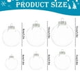 thumbnail image 3 of 2.8" Clear Christmas Ornaments Balls,Hanging Clear Plastic Fillable Ornaments,DIY Christmas Balls for Christmas Tree,Wedding Birthday Party Decorations,Creative Gifts(70 mm), 3 of 9
