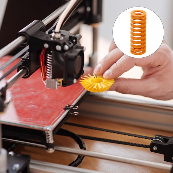 CRILSTYLEO Durable Steel Printer Springs for Heated Bed 3D Printer Accessories Lightweight Orange 20 Pcs