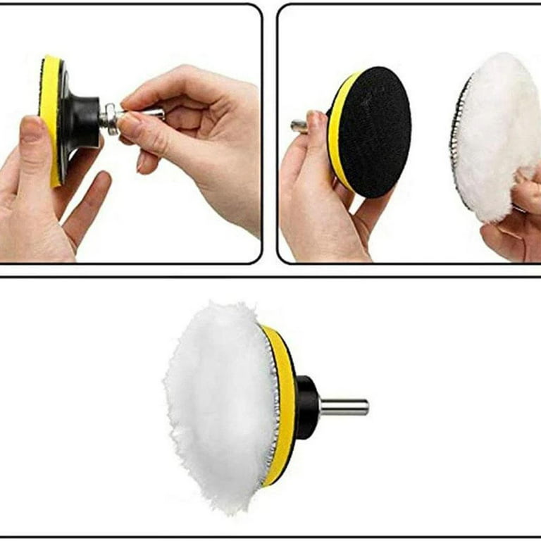 3/4/5 Inch Polishing Kit Polishing Pad Car Waxing Sponge Disk Wool Wheel  for Auto Body Beauty Polisher Washing Car Gadget