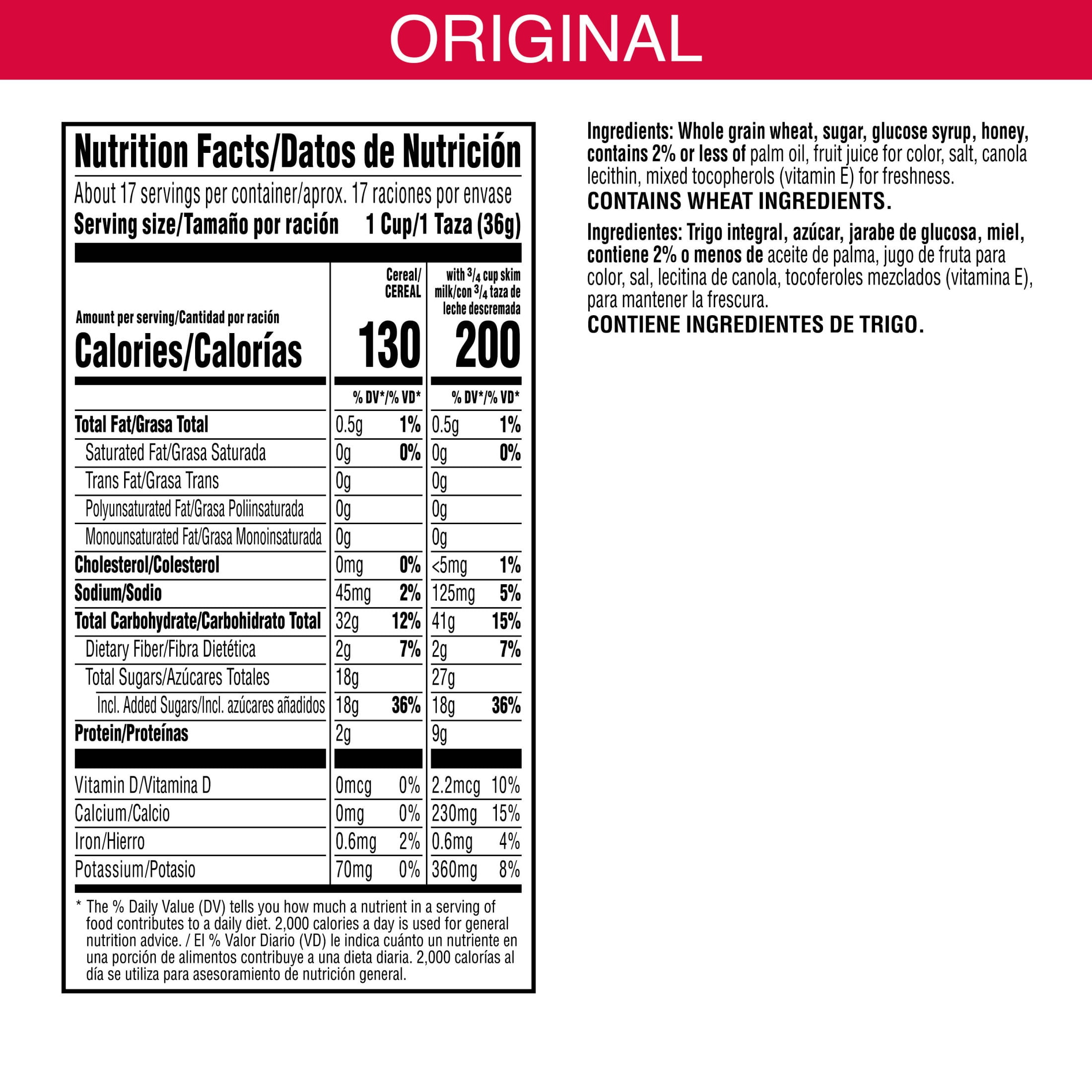 (3 pack) Kellogg's Honey Smacks Original Breakfast Cereal, Made with Whole Grain, Family Size, 21.2 oz