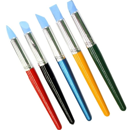 5 Piece Rubber Pen Set - with Different Shapes For Paint & Ink Art  (Artist Best: CR-00755) :(Units=