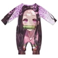 thumbnail image 2 of Kamado Nezuko Unisex Baby Boy Girl Rompers Long Sleeve Infant Jumpsuits Babies' Outfits Fall Winter Clothes 18-24M, 2 of 5
