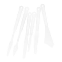 Raindrops 1 Set Plastic Spatula Versatile Painting Mixing Spatula with Long Handle Paste Knives Artist Palette Cutter Plastic Painting Palette Knives Oil Painting Scrapers
