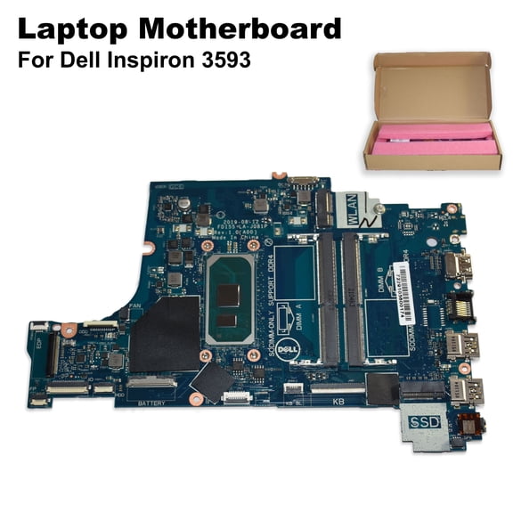 Dell Inspiron 3593 Laptop Motherboard w/ Intel Core i7‑1065G7 & DDR4 – 04C38