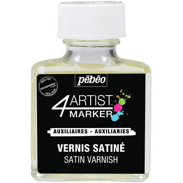 Pebeo PE580731 Marqueur de Vernis Satin 75 ml 4 Artistes