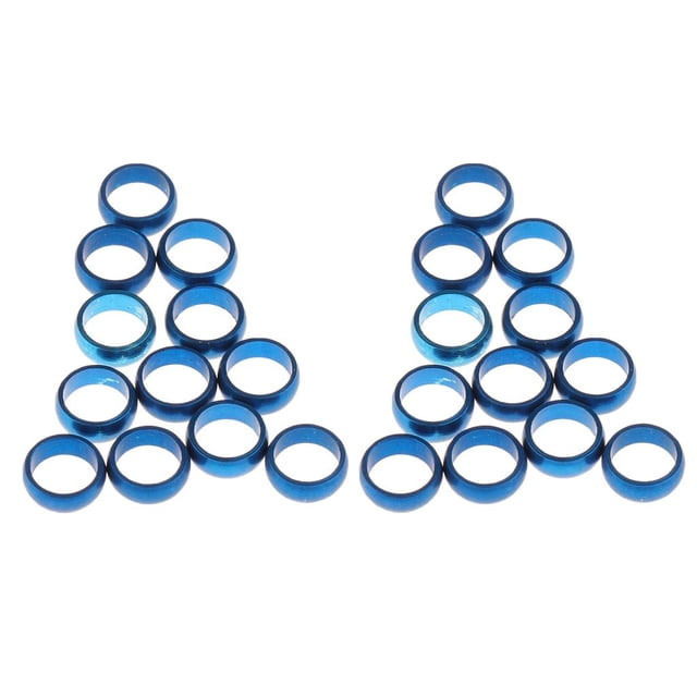 2x 12 Piezas Sharft Protector Vuelos O Rings de Sujeción de Repuesto de Aluminio Macarena Protector de dardo Sharft
