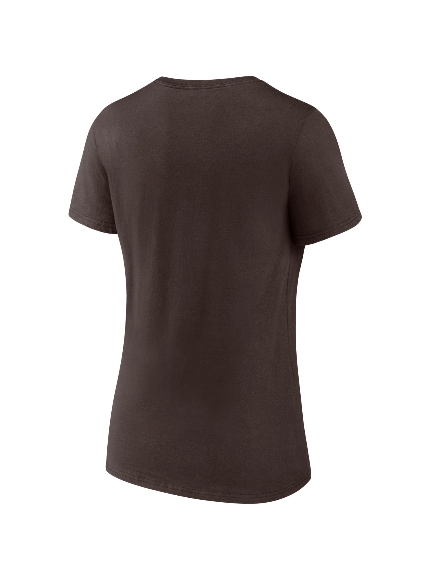 NFL Cleveland Browns Women's Cotton Brown Short Sleeve T-Shirt