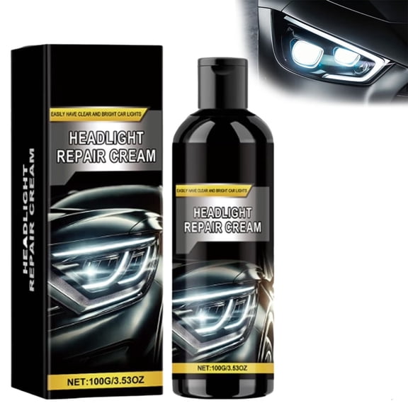 Doeyvoses Headlight Repair Cream, 2025 New Car Headlight Refurbish Agent, Car Headlight Restoration Polishing Kits, for Brighter, Clearer Headlights, Suitable for All Vehicles