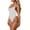 White, variant on Daiosportswear Women's Slimming Solid Swimsuit, Side Tie Bathing Suit for Beach Vacation White XL(XL)